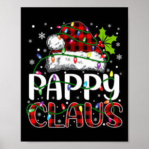 パピークロースクリスマスライトマッチングファミリークリスマス ポスター