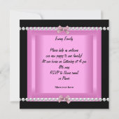 パピーシャワーカワイドッグピンクヨークシャーテリア2 招待状 (裏面)