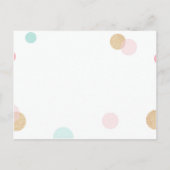 パピースインパーティー帽子誕生日はがき ポストカード (裏面)