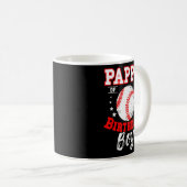 パピースオブザ誕生日ボーイベースボールテーマバイデーチェレ コーヒーマグカップ (正面右)