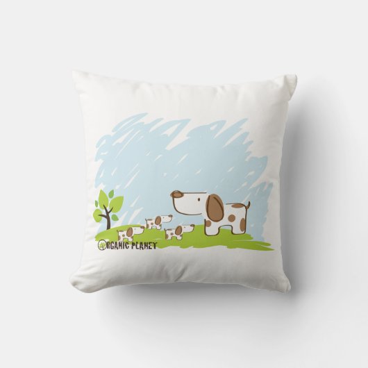 パピースプラネオーガニックット装飾用クッション クッション (正面)