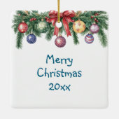 パピースリープフェスティバルフロントポーチクリスマス セラミックオーナメント (裏面)