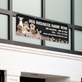 パピーズフローラボタニカルドッググルーミング 横断幕 (ビルの外側)