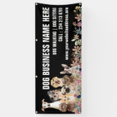 パピーズフローラボタニカルドッググルーミング 横断幕 (縦)