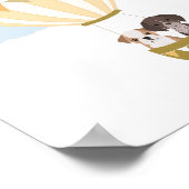 パピーズ子供部屋デコールポスター付き熱気球 ポスター (角)