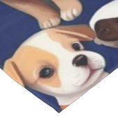 パピードグネイビーブルーパターンデザイン テーブルクロス (アングル)