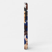 パピードグネイビーブルーパターンデザイン Case-Mate iPhoneケース (裏面/左)