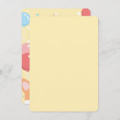 パピードッグテーマ子供用誕生日 招待状 (正面/裏面)