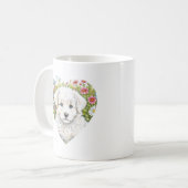 パピードッグハートマグ コーヒーマグカップ (正面左)