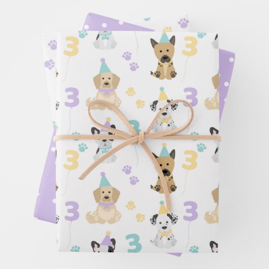 パピードッグパウィティパーティーテーマ ラッピングペーパーシート (インサイチュ)