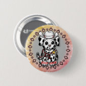 パピードッグ保安官 缶バッジ (正面&裏面)