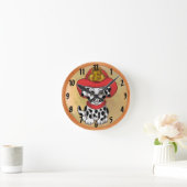 パピードッグ消防の時計 ラウンド壁時計 (ホーム)