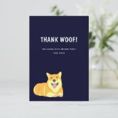 パピードッグ誕生日パウィティサンキューカード サンキューカード (スタンド正面)