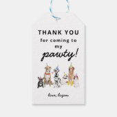 パピードッグ誕生日パウィティメッセージカード ギフトタグ (裏面)