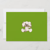 パピードッグ誕生日招待状for Girls 招待状 (裏面)