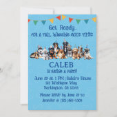 パピードッグ誕生日 招待状 (正面)