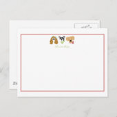 パピーノートカード ポストカード (正面/裏面)