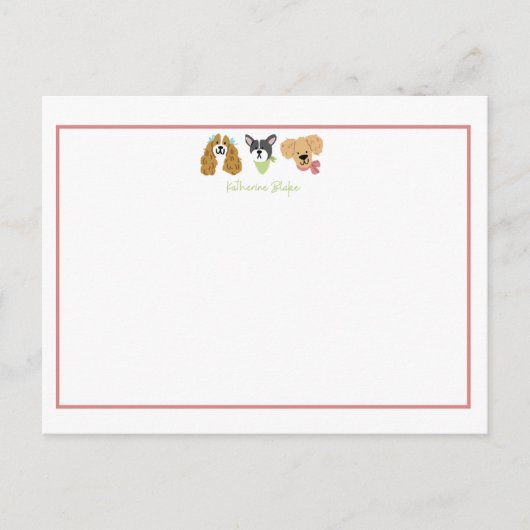 パピーノートカード ポストカード (正面)