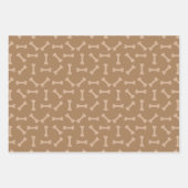 パピーパーティーギフトラップ、子供&ペット誕生日 ラッピングペーパーシート (正面)