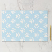 パピーブルーの手が誕生日パーティーランチョンマットをプリント ペーパーパッド (インサイチュ)