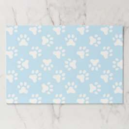 パピーブルーの手が誕生日パーティーランチョンマットをプリント ペーパーパッド