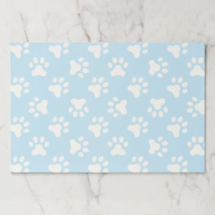 パピーブルーの手が誕生日パーティーランチョンマットをプリント ペーパーパッド