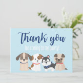 パピーポーティサンキューカードブルー サンキューカード (スタンド正面)