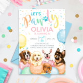 パピーポーティ招待状ドッグ招待状ガール 招待状