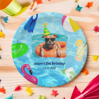 パピーポーティ誕生日ドッグプールパーティー ペーパープレート