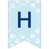 パピーポーティ誕生日パーティーのバナーブルー バンティングフラッグ (第2の旗)