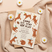 パピーポーティ誕生日パーティーの招待 招待状