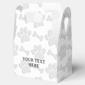 パピーポープリントとボーンカスタム文字個人 フェイバーボックス (オープン)