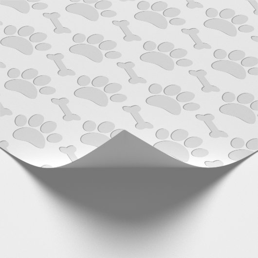 パピーポープリントとボーンカスタム ラッピングペーパー (角)