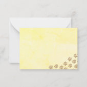 パピーポープリントノートカード ノートカード (正面)