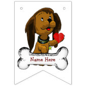 パピーラブチャイルド誕生日 バンティングフラッグ (第1の旗)