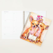 パピーラブチワワハート水彩色 プランナー手帳 (ディスプレー)