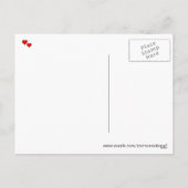 パピーラブバレンタインデーのはがき シーズンポストカード (裏面)