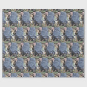 パピーラブビーグルとパパデジタルアート ラッピングペーパー (フラット)