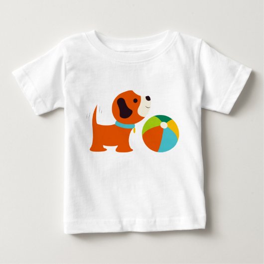 パピーラブ長袖Tシャツ ベビーTシャツ (正面)