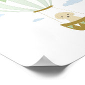 パピー子供部屋ポスター付きグリーンホットエアバルーン ポスター (角)