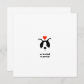 パピー招待状 招待状 (正面/裏面)