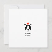 パピー招待状 招待状 (正面)