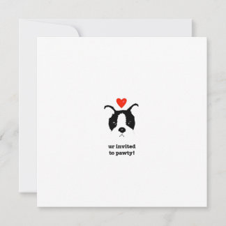 パピー招待状 招待状