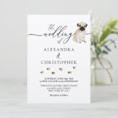 パピー結婚の書道 招待状 (スタンド正面)