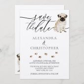 パピー結婚の筆跡 セーブザデート (正面/裏面)