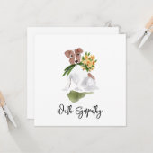 パピー花と味覚ペット記念甘い犬 カード (正面/裏面インサイチュ)