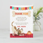 パピー誕生日ポーティパピーサンキューカード サンキューカード (スタンド正面)