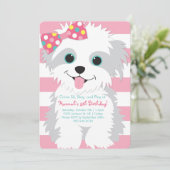 パピー誕生日ポーティ招待状 招待状 (スタンド正面)