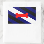 パピー遊プライドフラグ長方形ステッカー光沢4 長方形シール (バッグ)