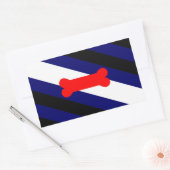 パピー遊プライドフラグ長方形ステッカー光沢4 長方形シール (封筒)